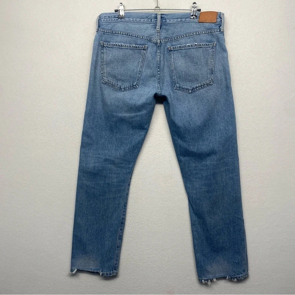 Citizens of Humanity Jeans Emerson 28 Spotlight Distressed Wash Boyfriend Crop - Picture 4 of 14